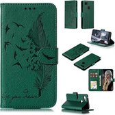 Veerpatroon Litchi Texture Horizontale Flip Leren Case met Portemonnee & Houder & Kaartsleuven voor Google Pixel 3 (Groen)