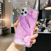 IMD aquarel weergavepatroon schokbestendig TPU beschermhoes voor iPhone 11 (C2)