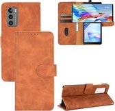 Voor LG Wing 5G Effen Kleur Huidgevoel Magnetische Gesp Horizontale Flip Kalf Textuur PU Lederen Case met Houder & Kaartsleuven & Portemonnee (Bruin)