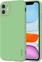Voor iPhone 11 Hat-Prince ENKAY ENK-PC037 Ultradunne effen kleur TPU Slim Case Soft Cover (Pea Green)