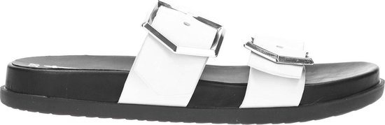 Tamaris Slipper Dames Volledig Leder Touch It Binnenzool - Wit - Promotie  bij Berca