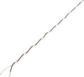 Conrad Components 1386675 Wire-wrap-draad Wire Wrap 2 x 0.28 mm² Wit, Geel 25 m