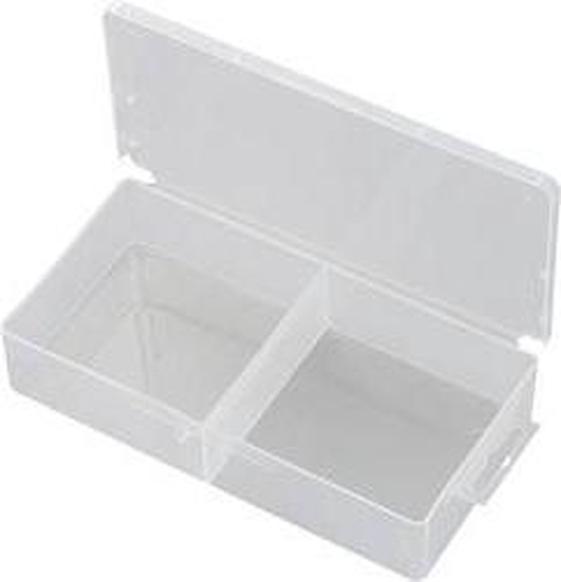 TRU COMPONENTS SG817-02 Assortimentsdoos (l x b x h) 173 x 86 x 35 mm Aantal vakken: 2 Vaste onderverdeling 1 stuk(s)