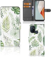 Wallet Book Case OnePlus Nord N100 Smartphone Hoesje Leaves