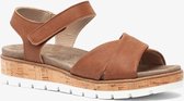 Hush Puppies leren dames sandalen - Bruin - Maat 42 - Echt leer - Uitneembare zool