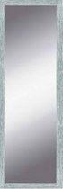 Zilver Witte spiegel 49x139 cm – Ylvi – Grote Spiegels – Unieke spiegel met zilveren lijst – Lange Design Spiegel – Perfecthomeshop