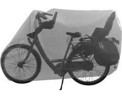 CUHOC Fietshoes - Mamafiets Hoes met 2 zitjes Zwart - Red label - Fietshoes met Slotgaten - Ademende Fietshoes - waterdichte zwarte fietshoes - mamafietshoes