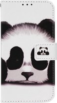 ADEL Kunstleren Book Case Pasjes Portemonnee Hoesje Geschikt voor iPhone 12 Pro Max - Panda