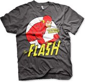 DC Comics The Flash Heren Tshirt -L- Fastest Man Alive Grijs