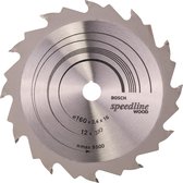 Bosch - Cirkelzaagblad Standard for Wood Speed 160 x 16 x 2,4 mm, 12