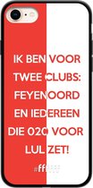 6F hoesje - geschikt voor iPhone 7 -  TPU Case - Feyenoord - Quote #ffffff