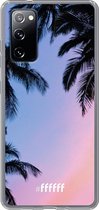 6F hoesje - geschikt voor Samsung Galaxy S20 FE - Transparant TPU Case - Sunset Palms #ffffff