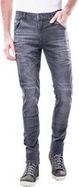 Motto Wear Milano Slim Fit Heren Motorjeans - Zomer Motorbroek -  Grijs - Maat M /W36