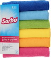 Tissu microfibre Sorbo - 6 pièces - Assorti