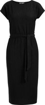 WE Fashion Dames midi-jurk met structuur