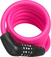 ABUS Numero Combo Color - Kabelslot Spiraalkabel - 5510C/180PK - Roze