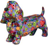 Pomme pidou Basset Bruce | Spaarpot | Medium | Enchanted Forest Purple