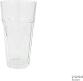 Drinkglas | Facet | 14Cm | 350Ml  |  6 Stuks | Waterglas