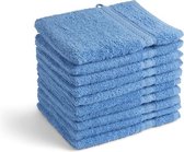 Pure4u Mellizo Washandjes - 10 stuks - 15x21cm - Blauw