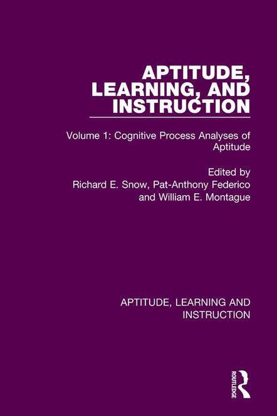 Aptitude, Learning and Instruction - Aptitude, Learning, and ... - cover