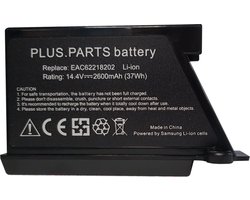 Hom-Bot en Roboking Serie Ni-MH 2600mAh/14.4V Plus.Parts Accu voor LG