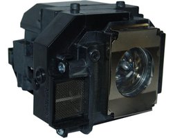 Beamerlamp geschikt voor de EPSON EB-W10 beamer, lamp code ELPLP58 / V13H010L58. Bevat originele P-VIP lamp, prestaties gelijk aan origineel.