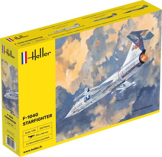 Foto: 1 48 heller 30520 f 104g starfighter plastic modelbouwpakket