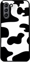 ADEL Siliconen Back Cover Softcase Hoesje Geschikt voor Samsung Galaxy S21 - Koeienhuid