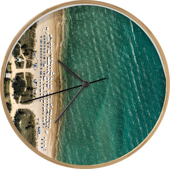 Klok Vue aérienne de la Floride Ø 30 cm - Plage à Miami - Moderne - Horloge  murale... | bol.com