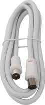 Coax Kabel - Aigi Crito - 1.5 Meter - Rechte Connectoren - Wit - BES LED