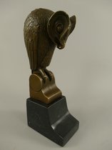 Bronzen beeld - Vogel Adelaar - Gedetailleerd sculptuur - 25 cm hoog