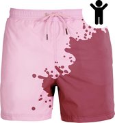 SEA'SONS - Zwembroek Jongens - Kleurveranderend - Sneldrogend - Rood - Maat 116