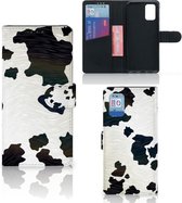 Mobiel Book Case Geschikt voor Samsung Galaxy A02s Flip Cover Geschikt voor Samsung M02s GSM Hoesje Koeienvlekken