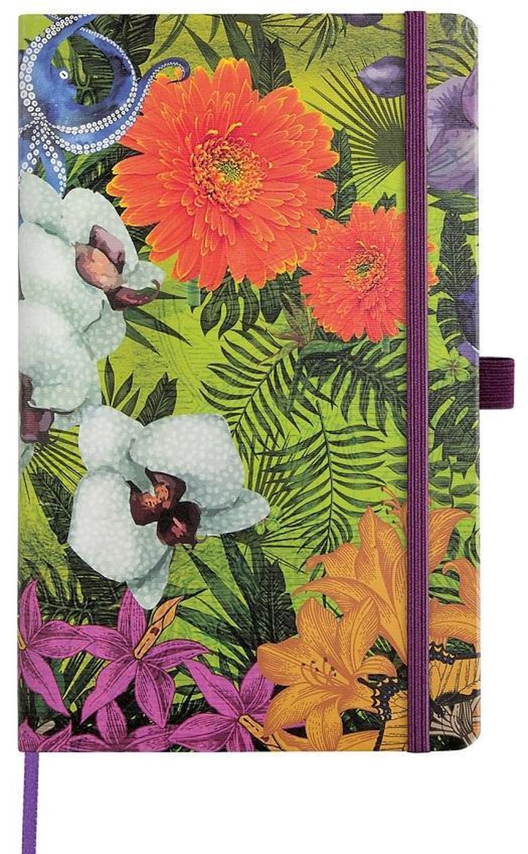 Castelli Milano Notitieboek A5 Eden Orchidee – Gelinieerd – 240 pagina’s – 130x210 mm – Luxe design – Made in Italy