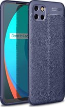 Mobigear Hoesje geschikt voor Realme C11 (2020) Telefoonhoesje Flexibel TPU | Mobigear Luxury Backcover | C11 (2020) Case | Back Cover - Blauw