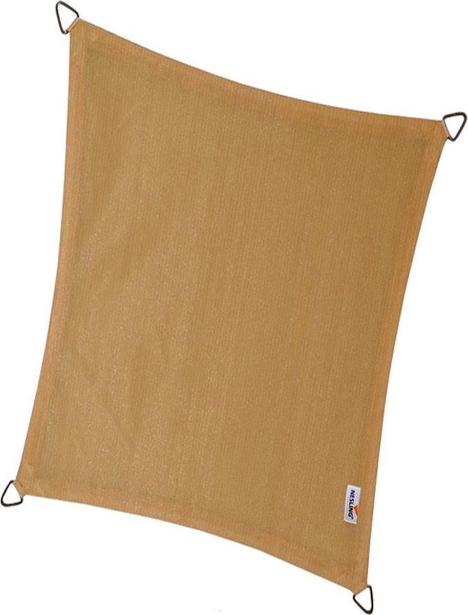 Nesling Coolfit schaduwdoek rechthoek zand 3x5 m