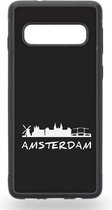 Amsterdam black and white Telefoonhoesje - Samsung Galaxy S10+