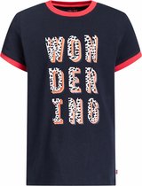 WE Fashion Meisjes T-shirt met glitteropdruk