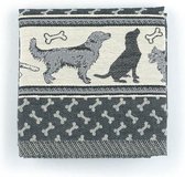 Bunzlau Castle Dog Theedoek (6 Stuks) - 65x65 cm - Black