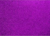 Glitterkarton paars - 50x70cm pak a 10 vel