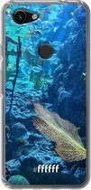 6F hoesje - geschikt voor Google Pixel 3a -  Transparant TPU Case - Coral Reef #ffffff