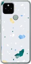 6F hoesje - geschikt voor Google Pixel 5 -  Transparant TPU Case - Terrazzo N°2 #ffffff