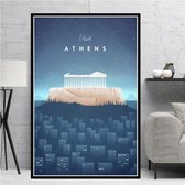 Athene Minimalist Poster - 50x70cm Canvas - Multi-color