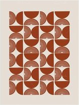 Bauhaus Minimalistic Style Poster - 40x50cm Canvas - Multi-color