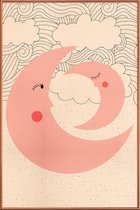 JUNIQE - Poster met kunststof lijst Sweet Dreams -13x18 /Roze
