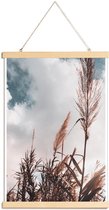 JUNIQE - Posterhanger Grass I -40x60 /Bruin & Wit
