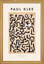 JUNIQE - Poster met houten lijst Klee - Comedians' Handbill -13x18