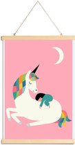 JUNIQE - Posterhanger Me Time -30x45 /Roze