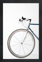 JUNIQE - Poster met houten lijst Ride my Bike -13x18 /Grijs & Wit