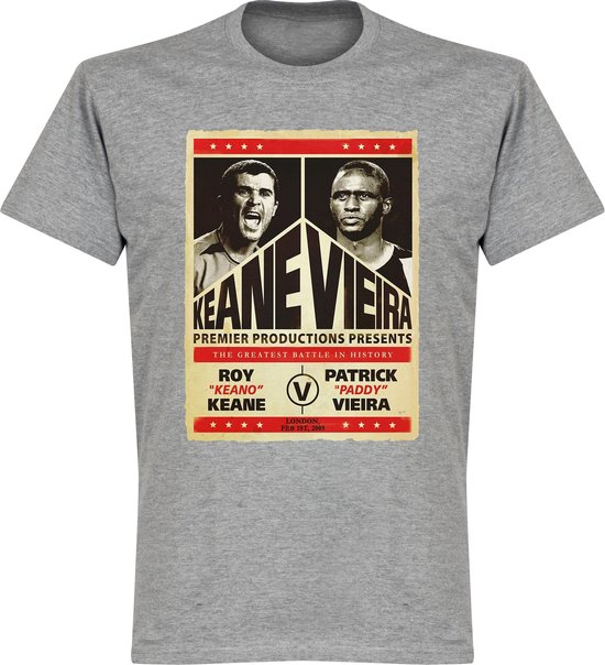 Keane vs. Viera Battle T-shirt - Grijs - M